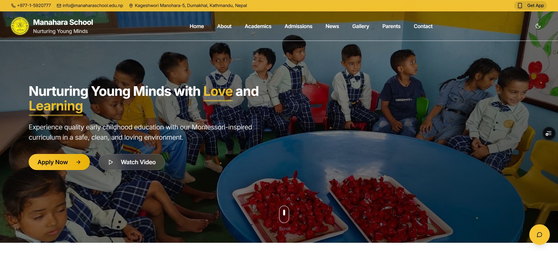 Manahara School Website